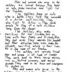 Fourth grader wins first place in VFW essay contest