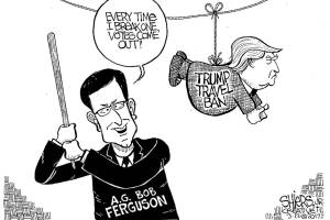 Travel ban pinata | FRANK SHIERS JR.’S VIEW