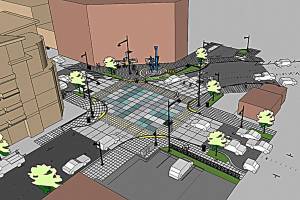 Rendition of the intersection at Main Avenue South and South Second Street after construction. (COURTESY PHOTO)