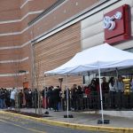 Customers line up outside the 85°C Bakery Cafe in Tukwila. HEIDI SANDERS/Tukwila Reporter