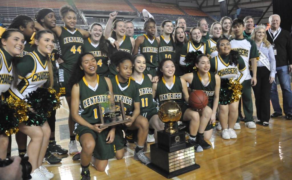 Kentridge girls win program’s first 4A state basketball crown | PHOTOS