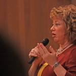 Auburn Mayor Nancy Backus talks to the audience. MARK KLAAS, Reporter