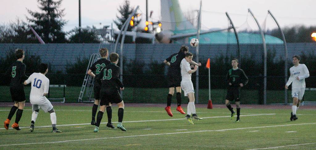 Hazen boys soccer lose to Kentwood on April 18 | GALLERY