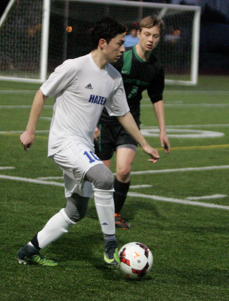 Hazen boys soccer lose to Kentwood on April 18 | GALLERY
