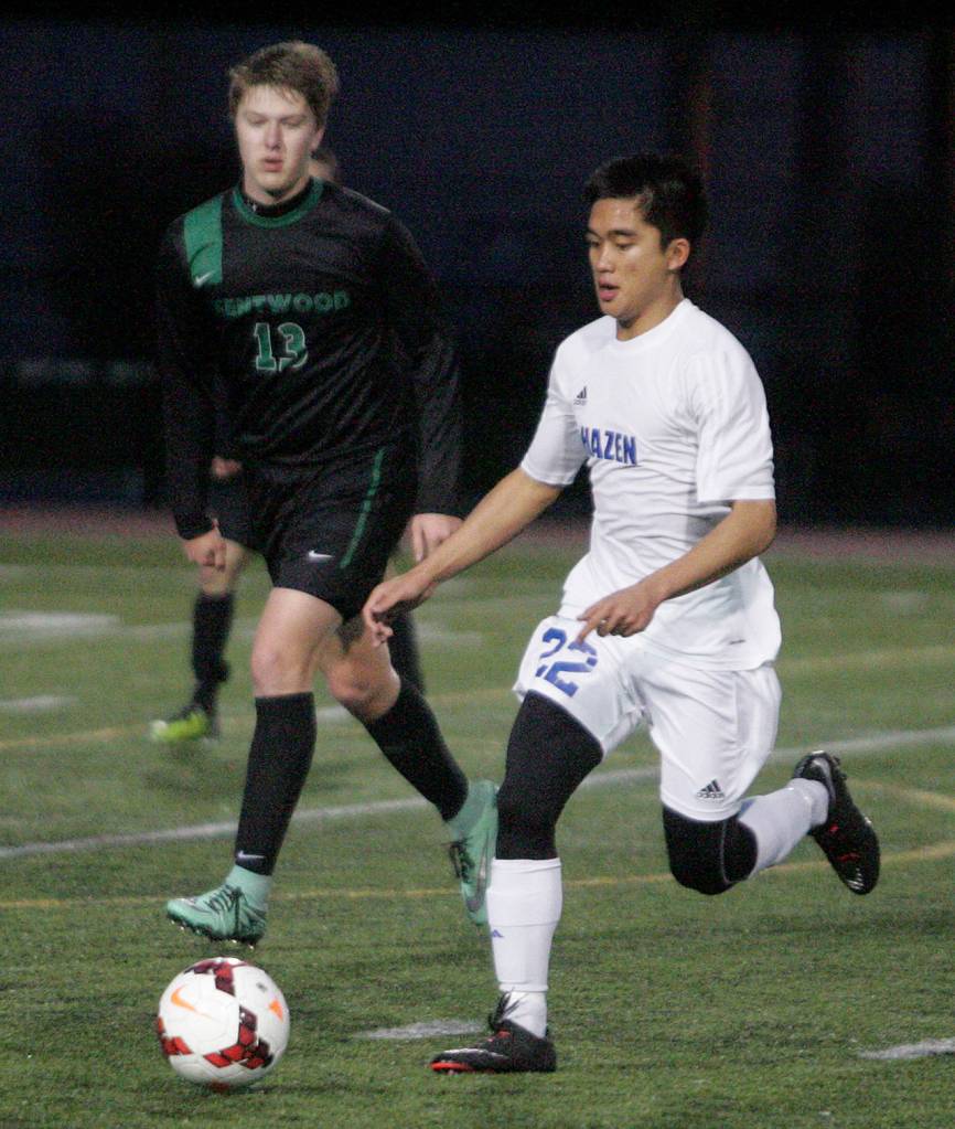 Hazen boys soccer lose to Kentwood on April 18 | GALLERY