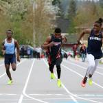 Freshman Deven Brown came in second in the 100m. He recorded a personal record time of 10.91.