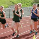 Sophomore Brigitte Larkin finished fourth in the 1600 meters and sixth in the 800 meters Thursday. Her 1600 meter time of 6:13.9 was a personal record.