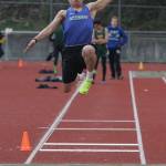 Liberty junior Jedrick Garcia finished in sixth place in the long jump Thursday with a distance of 16&rsquo;9.