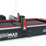 The GlobalMAX 1530, a machine from OMAX&rsquo;s newest abrasive waterjet line, will be on display at EMO 2017. COURTESY PHOTO