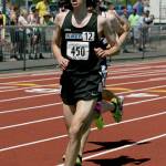 Liberty senior Jake Knoblich finished third in the 3200 meter. Photo by Dennis Box