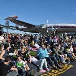 Spectators await the solar eclipse on Monday morning at the Museum of Flight. HEIDI SANDERS, Reporter