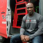 Stacy Edwards runs the GYMGUYZ, a mobile personal training company that brings equipment, trainers and workouts to homes and businesses in the local area. MARK KLAAS, Auburn Reporter