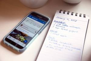 Keeping food records and boosting health