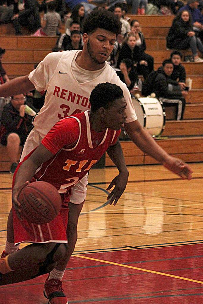 The Renton boys continued its winning ways Friday beating Tyee 82-42. The Indians are both undefeated in league play and at home. (Leah Abraham | Renton Reporter)