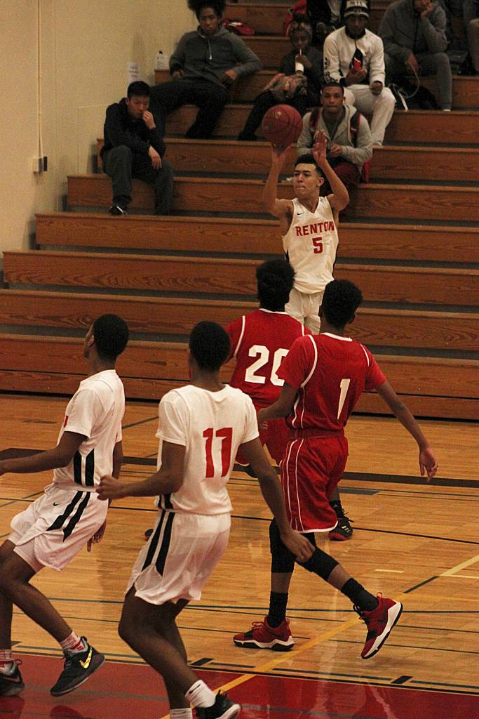 The Renton boys continued its winning ways Friday beating Tyee 82-42. The Indians are both undefeated in league play and at home. (Leah Abraham | Renton Reporter)