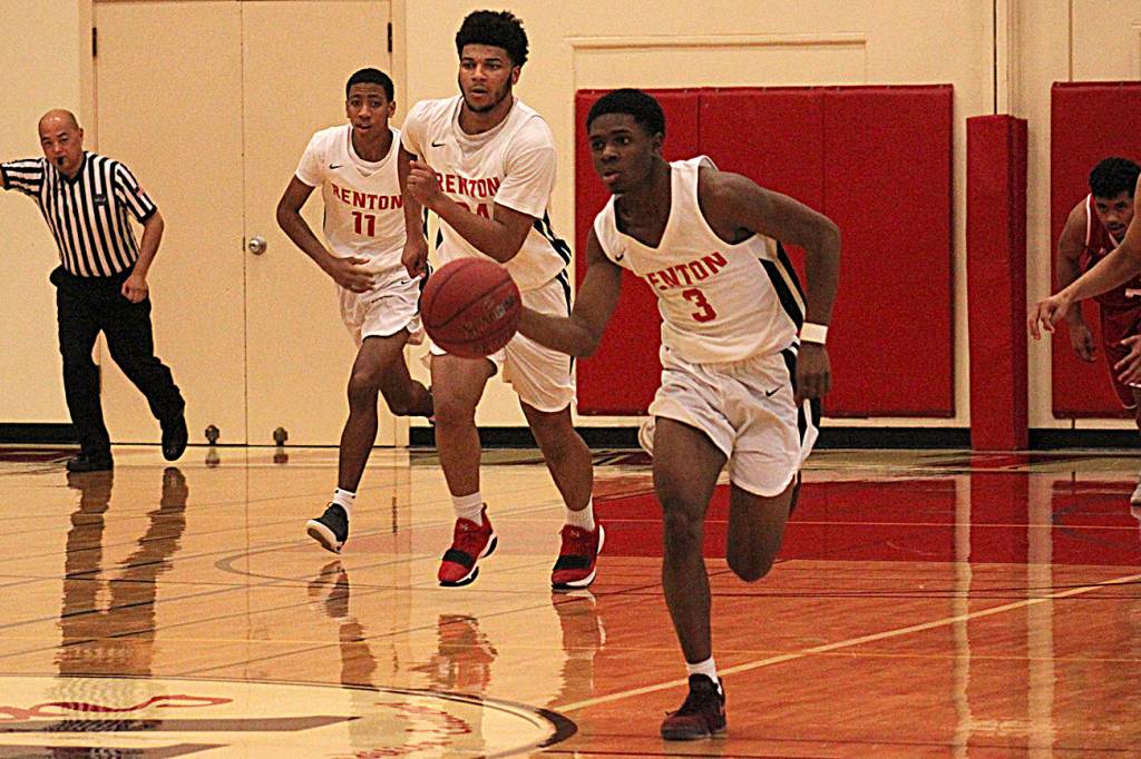 The Renton boys continued its winning ways Friday beating Tyee 82-42. The Indians are both undefeated in league play and at home. (Leah Abraham | Renton Reporter)