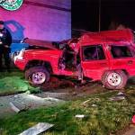 One critically injured in a car crash Monday night