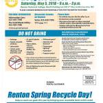 Rentons spring recycling event is May 5 at Renton Technical Colleges north parking lot.