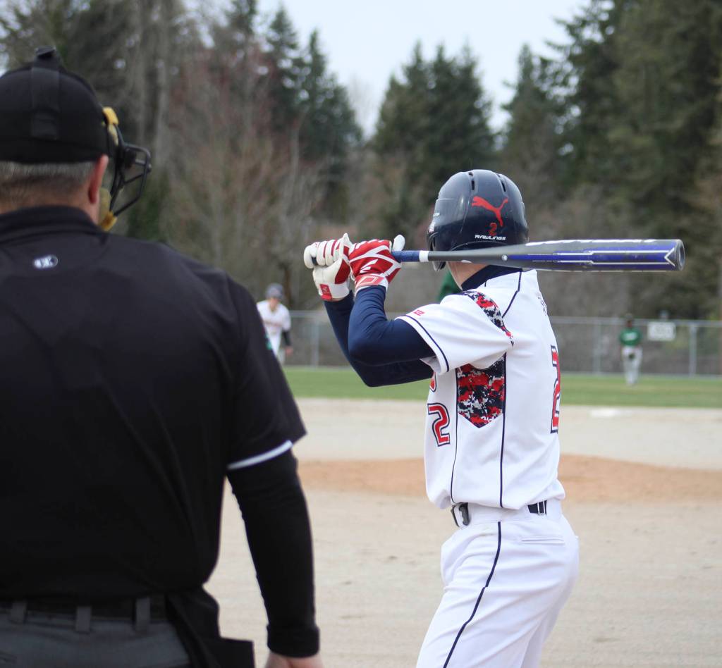 Lindbergh Eagles beat Evergreen High School 16-1 April 3. Photo by Kayse Angel