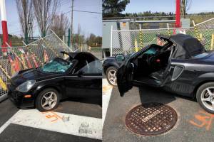 Renton Police Department                                 A man crashed into a gate at Boeings Renton plant.