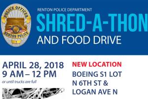 Drive-thru Shred-A-Thon and food drive is April 28