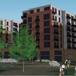 Artist rendering of VIA 405 Apartments. Photo courtesy city of Renton