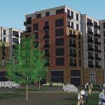 Artist rendering of VIA 405 Apartments. Photo courtesy city of Renton