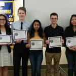 Renton students who received the $1,000 scholarships from Kiwanis Club pose for a picture. Courtesy photo