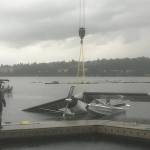 Pilot not injured in seaplane crash