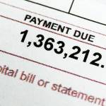 Titus Wills bill from The Everett Clinic for $1.36 million and change. (Kevin Clark / The Herald)