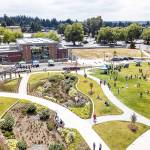 The city of Renton celebrated the completion of phase one at the Sunset Park Saturday. Photos courtesy city of Renton