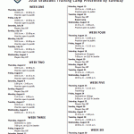 Training camp schedule from seahawksmedia.com