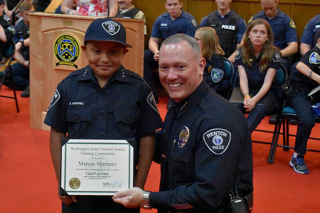 8-year-old Marcos is named Chief for a Day