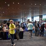 The Rainer Room on the 19th floor of Hotel Interurban features more artists and gaming companies.