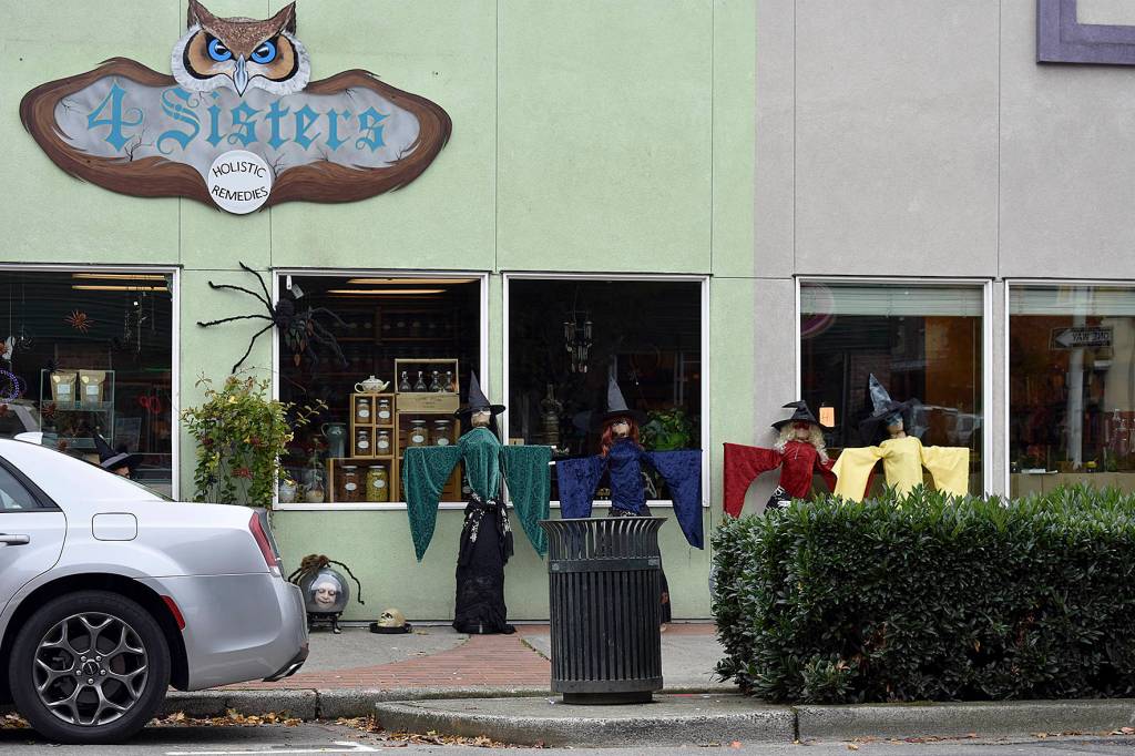 The Four sisters offered scarecrows true to their name for the Scarecrow contest.