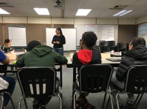 Photo courtesy of Jamie Holter                                Panther Lake Elementary students participate in a pilot program from Renton Juvenile Probation Unit bringing an anger replacement training program to elementary.