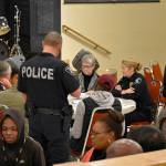 Photo by Haley Ausbun                                Discussion and solutions between police and community relationships were the topic of the Unity Forum hosted by Renton African American Pastor Group, City of Renton and Renton Police Department.