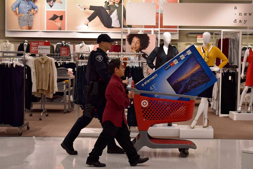 Photos: shop with a cop at Target