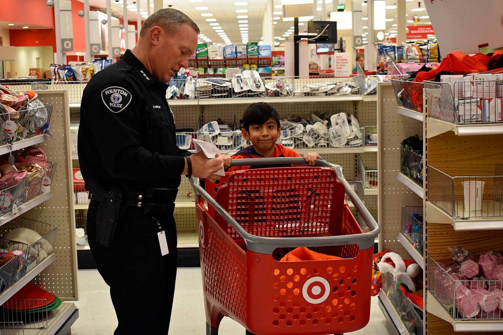 Photos: shop with a cop at Target