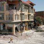 Damage in downtown Napa after a magnitude 6 earthquake struck the area in August 2014. (Rick Loomis/Los Angeles Times/TNS)