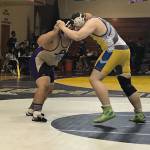 Jayden Hewitt Grapples for position against his Highline opponent. Courtesy photo