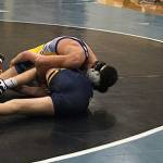 Emanuel Lesan works for the fall against his Tahoma opponent. Courtesy photo