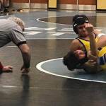 Gabe Silva pins his Kennedy opponent. Courtesy photo