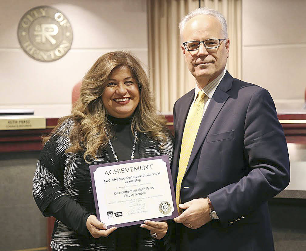 Renton councilmember finishes municipal leadership program, and more community news…