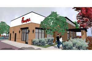 Renderings of the proposed Renton Chick-fil-A. From the City of Renton website.