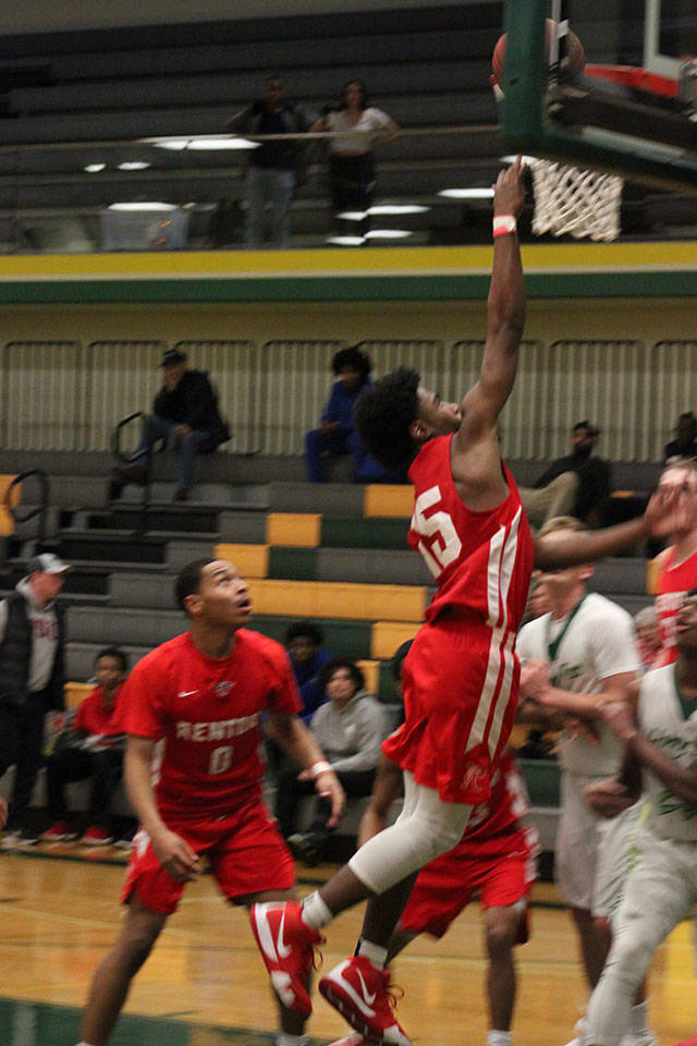 Junior guard Terrance Meneese goes for the lay in. Photo by Kayse Angel