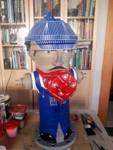 Local artists add flair to fire hydrants