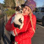 Merry was reunited with foster mom after she went missing for almost three days. The Hazen boys soccer team found her. Photo courtesy of Aberdeen Scottish Terrier Rescue