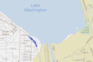 Screenshot of the land restriction alert from King County Road Services.