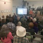 David Williams, author, presents on the history of connecting Lake Union with Lake Washington, that resulted in the loss of the Black River in Renton, in The Loss, the Lake and the Loss of the Black River, Thursday, April 18, at the Renton History Museum. Photo courtesy of Renton History Museum